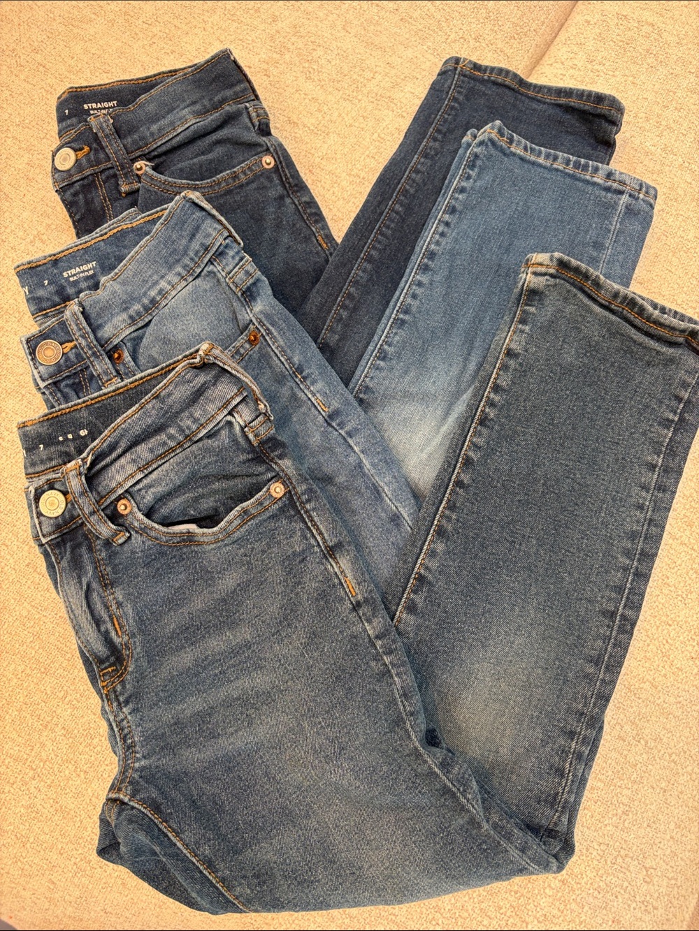 Kids Blue Denim Jeans - Straight Fit